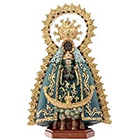 DRW Virgen de Regla 17 cm Chipiona Resina con Caja Regalo con la Historia de la Virgen